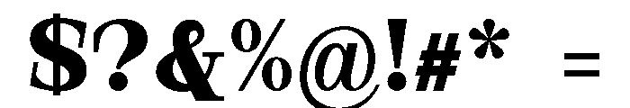 Nurell ExtBd SemiCond Font OTHER CHARS