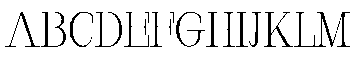 Nurell ExtLt SemiCond Font UPPERCASE