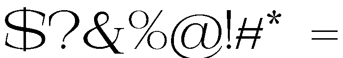 Nurell Light Expanded Font OTHER CHARS