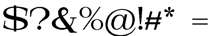 Nurell Medium Expanded Font OTHER CHARS
