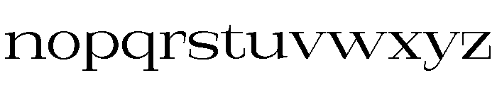 Nurell Semi Expanded Font LOWERCASE