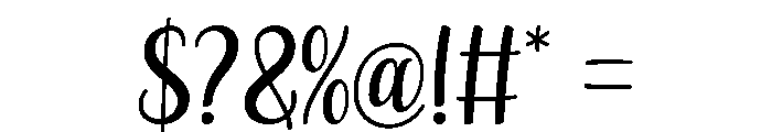 Nuslyce Font OTHER CHARS
