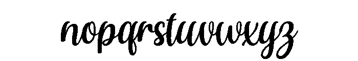 Nuslyce Font LOWERCASE