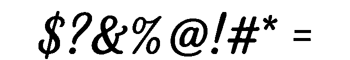 Nusntara Regular Font OTHER CHARS