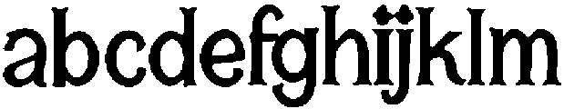 Nuca ttf (400) Font LOWERCASE