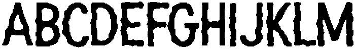 Nuci ttf (400) Font UPPERCASE