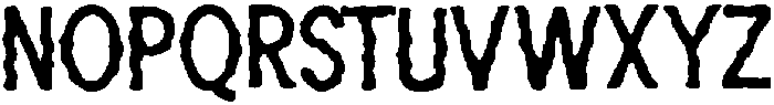 Nuci ttf (400) Font UPPERCASE