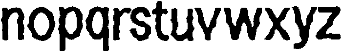 Nuci ttf (400) Font LOWERCASE