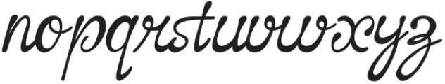 Nufaria Script otf (400) Font LOWERCASE