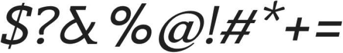 Nuga Italic otf (400) Font OTHER CHARS