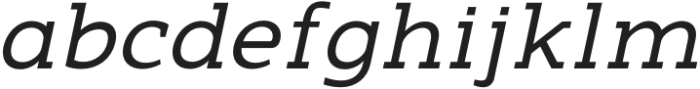 Nuga Italic otf (400) Font LOWERCASE