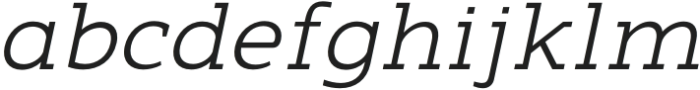 Nuga Light Italic otf (300) Font LOWERCASE