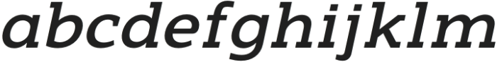 Nuga Medium Italic otf (500) Font LOWERCASE