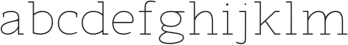 Nuga Thin otf (100) Font LOWERCASE