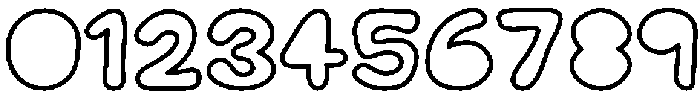 Nugget Soda Outline otf (400) Font OTHER CHARS