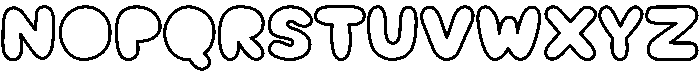 Nugget Soda Outline otf (400) Font UPPERCASE