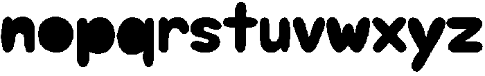 Nugget Soda Solid otf (400) Font LOWERCASE