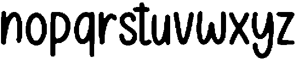 Nujujo ttf (400) Font LOWERCASE