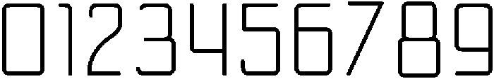 NumberFive SemiCondensed Light otf (300) Font OTHER CHARS