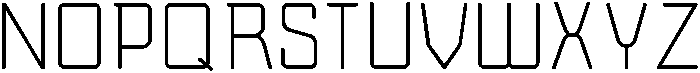 NumberFive SemiCondensed Light otf (300) Font UPPERCASE