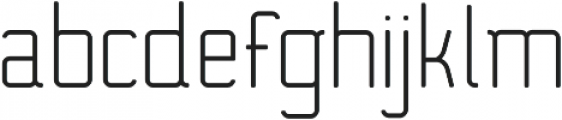 NumberFive SemiCondensed Light otf (300) Font LOWERCASE