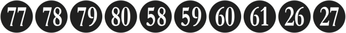 Numberpile-Regular otf (400) Font OTHER CHARS