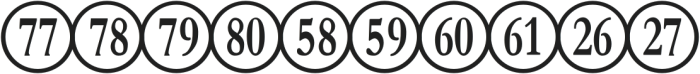 Numberpile Reversed otf (400) Font OTHER CHARS