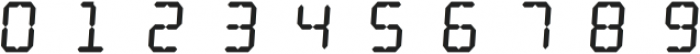 Numbers with Rings Digital otf (400) Font OTHER CHARS