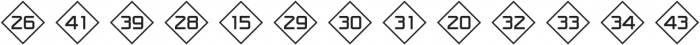 NumbersStyleOne-DiamondPositive ttf (400) Font LOWERCASE