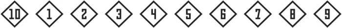 NumbersStyleThree-DiamondPositive ttf (400) Font OTHER CHARS