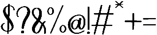 Nuptalia otf (400) Font OTHER CHARS