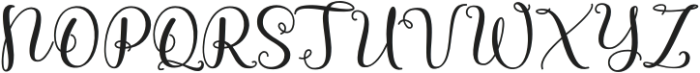 Nurila Script Regular otf (400) Font UPPERCASE
