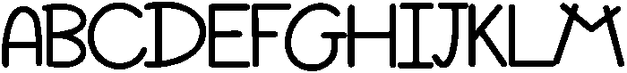 Nursery Regular otf (400) Font UPPERCASE
