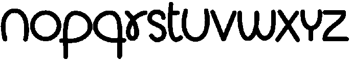 Nursery Regular otf (400) Font LOWERCASE