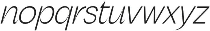 Nutgame Light Italic otf (300) Font LOWERCASE