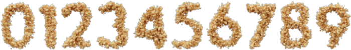 Nuttynuts 3D Regular otf (400) Font OTHER CHARS