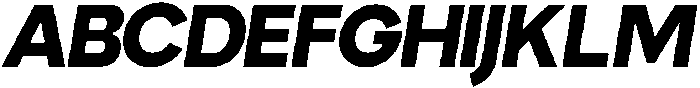 Nuvetra Extra Bold Slanted ttf (700) Font UPPERCASE