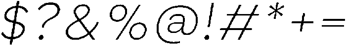 Nuvetra Extra Light Slanted ttf (200) Font OTHER CHARS