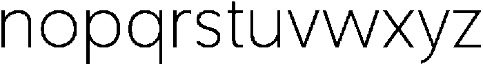 Nuvetra Extra Light ttf (200) Font LOWERCASE