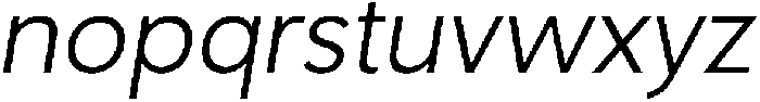 Nuvetra Light Slanted ttf (300) Font LOWERCASE