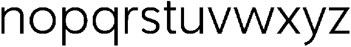 Nuvetra Light ttf (300) Font LOWERCASE