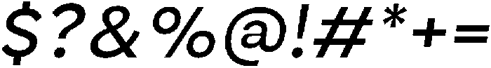 Nuvetra Medium Slanted ttf (500) Font OTHER CHARS