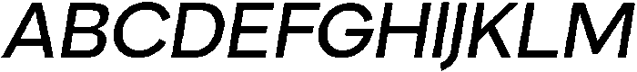 Nuvetra Medium Slanted ttf (500) Font UPPERCASE