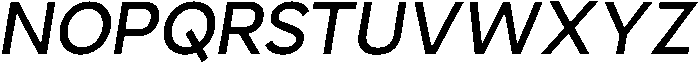 Nuvetra Medium Slanted ttf (500) Font UPPERCASE