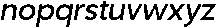 Nuvetra Medium Slanted ttf (500) Font LOWERCASE