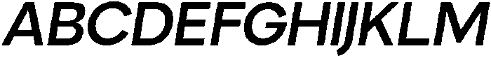 Nuvetra Semi Bold Slanted ttf (600) Font UPPERCASE