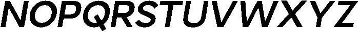 Nuvetra Semi Bold Slanted ttf (600) Font UPPERCASE