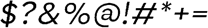 Nuvetra Slanted ttf (400) Font OTHER CHARS
