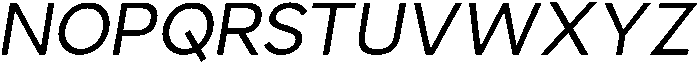 Nuvetra Slanted ttf (400) Font UPPERCASE