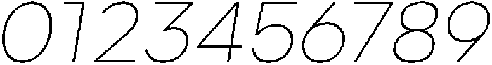 Nuvetra Thin Slanted ttf (100) Font OTHER CHARS